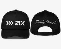 Twenty One X 21X Trucker Hat – Black